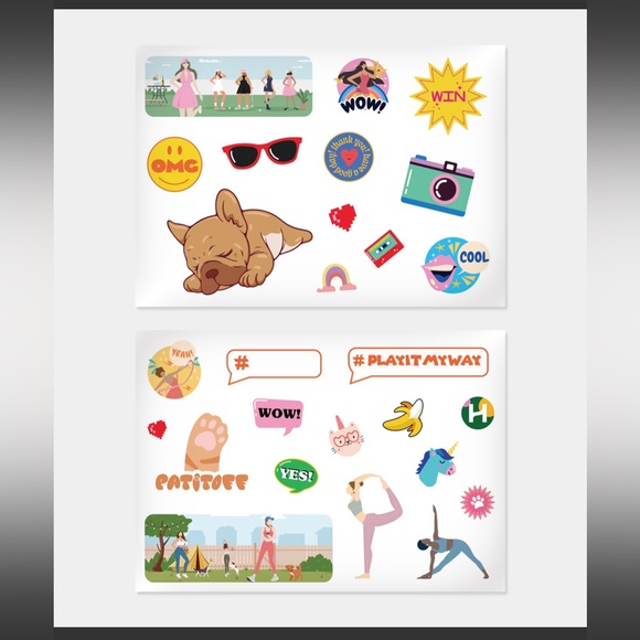 ❤️🔥BOGO FREE HALARA y2k girl sticker pack design stickers dog summer school - Picture 2 of 3